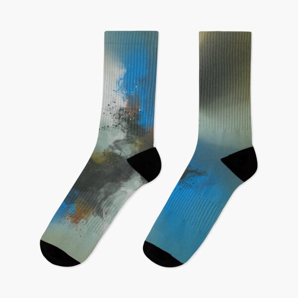Item preview, Mida's Touch - Blue Charcoal Gray Earth Tones Abstract designed and sold by Joey Santiago.