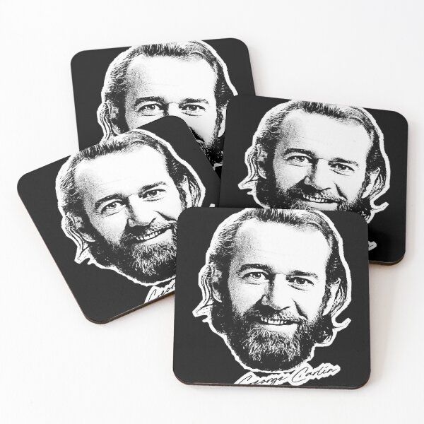 Item preview, George comedian Carlin  Retro Style Fan Design designed and sold by leonilalinde.