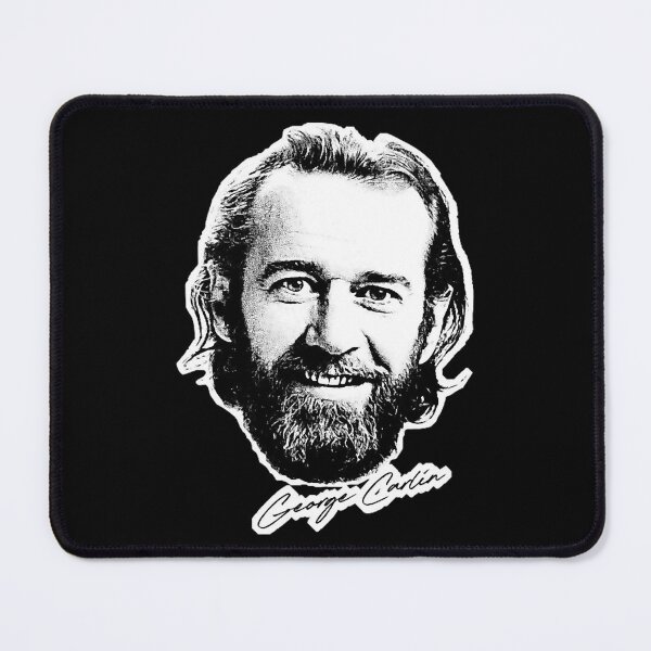 Item preview, George comedian Carlin Retro Style Fan Design designed and sold by leonilalinde.