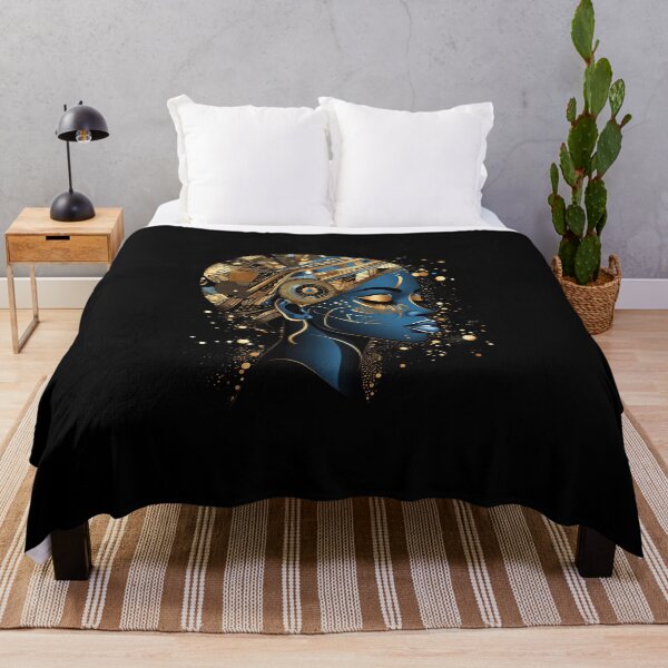 Item preview, Golden Serenity: A Portrait of African Beauty designed and sold by ai1art.