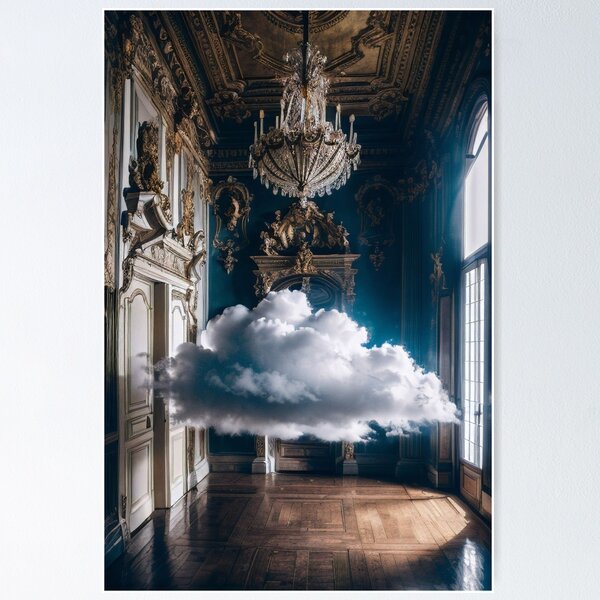 Cloud in a baroque room Poster