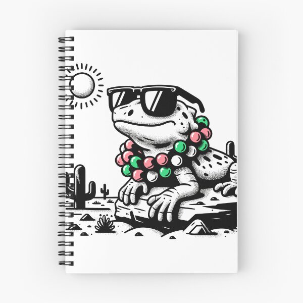 Item preview, Sunny Desert Lounge Lizard - Festive Reptile Relaxing in Style designed and sold by Moisky Patterns.