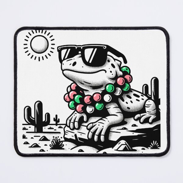 Item preview, Sunny Desert Lounge Lizard - Festive Reptile Relaxing in Style designed and sold by Moisky Patterns.