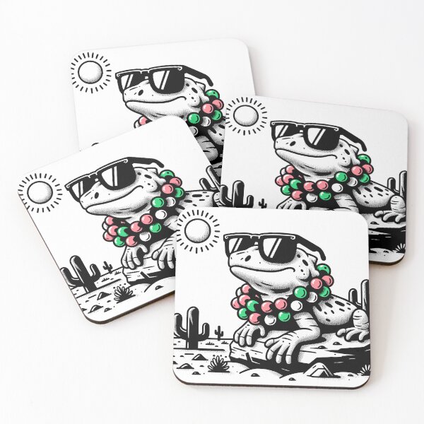 Item preview, Sunny Desert Lounge Lizard - Festive Reptile Relaxing in Style designed and sold by Moisky Patterns.