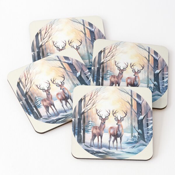 Item preview, Magical Reindeer Encounter in the Snowy Forest designed and sold by Randy8446.