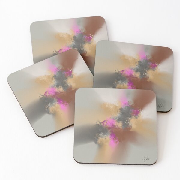 Item preview, From The Ashes - Ash Gray Peach Red Violet Abstract designed and sold by Joey Santiago.