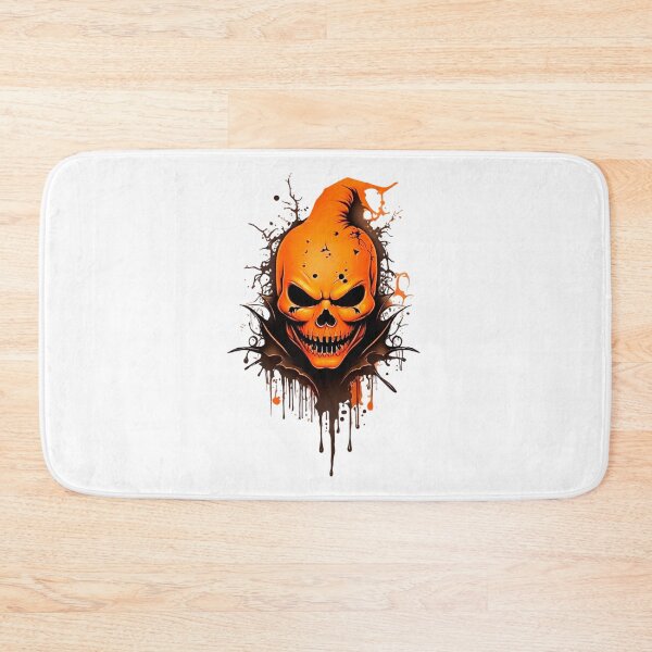 Item preview, Scary Halloween skeleton pumpkin designed and sold by AlejaJorgeShop.