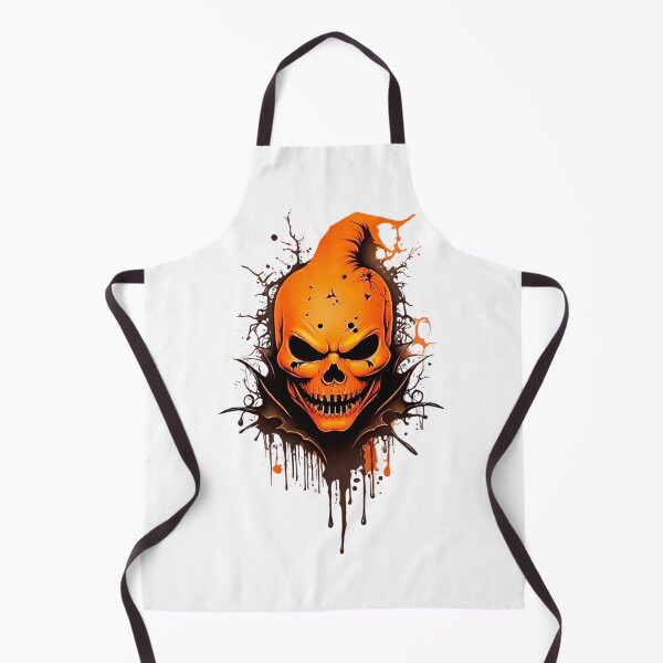 Item preview, Scary Halloween skeleton pumpkin designed and sold by AlejaJorgeShop.
