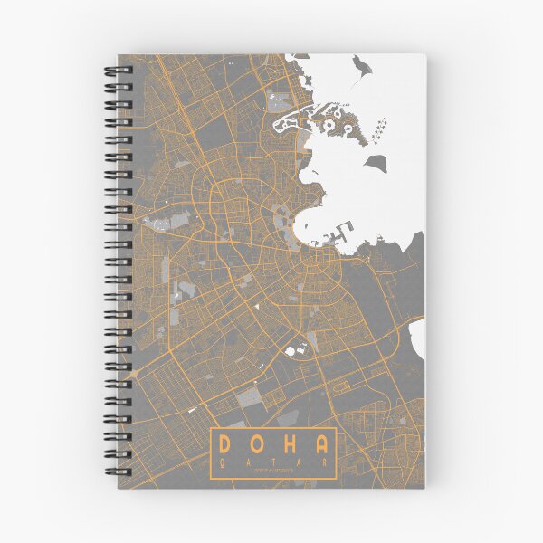 Item preview, Doha City Map of Qatar - Bauhaus designed and sold by deMAP.