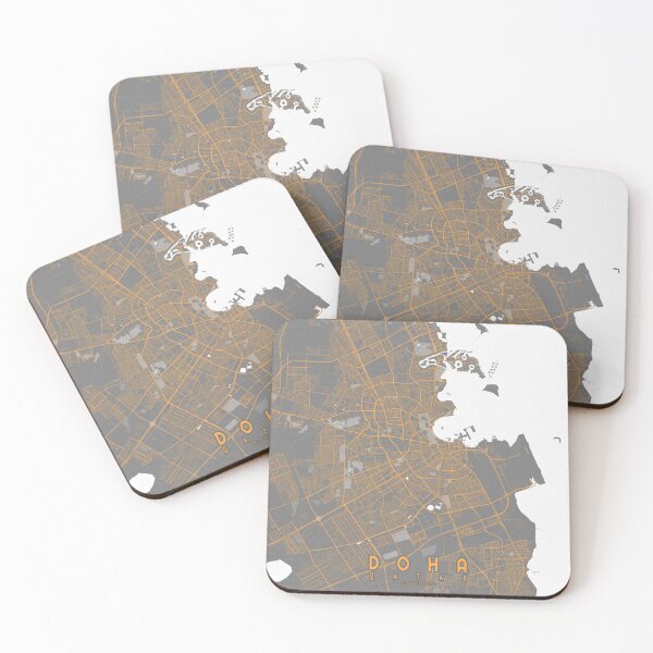 Item preview, Doha City Map of Qatar - Bauhaus designed and sold by deMAP.