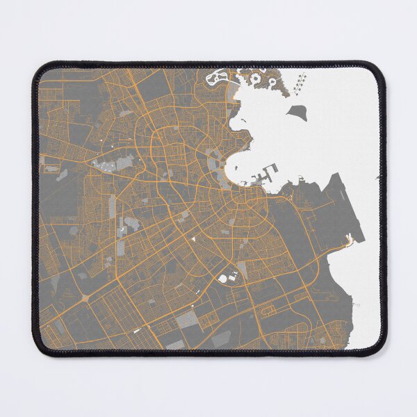 Item preview, Doha City Map of Qatar - Bauhaus designed and sold by deMAP.