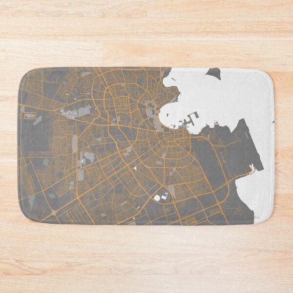 Item preview, Doha City Map of Qatar - Bauhaus designed and sold by deMAP.