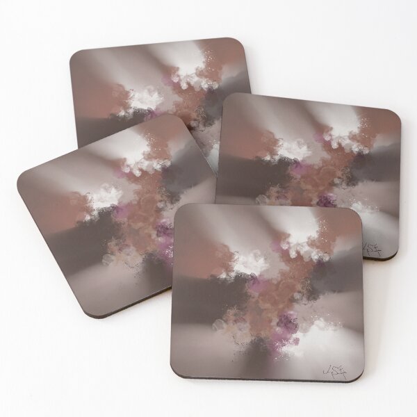 Item preview, Cappuccino Dreams - Beige Brown White Plum Abstract designed and sold by Joey Santiago.
