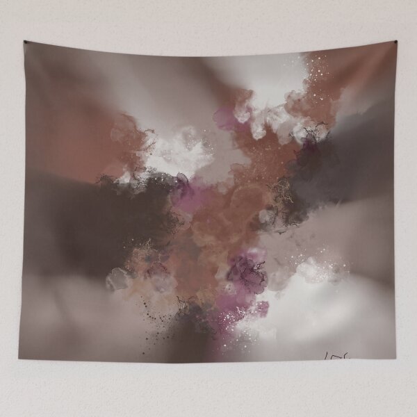 Item preview, Cappuccino Dreams - Beige Brown White Plum Abstract designed and sold by Joey Santiago.
