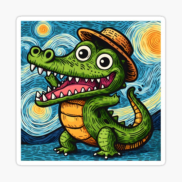 Artikel-Vorschau von Lustiger Aligator, designt und verkauft von ArisaHong.