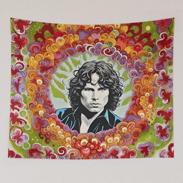 Artikelvorschau, Jim Morrison Blumenkunst | Der amerikanische Dichter entworfen und verkauft von TheAmericanPoet.