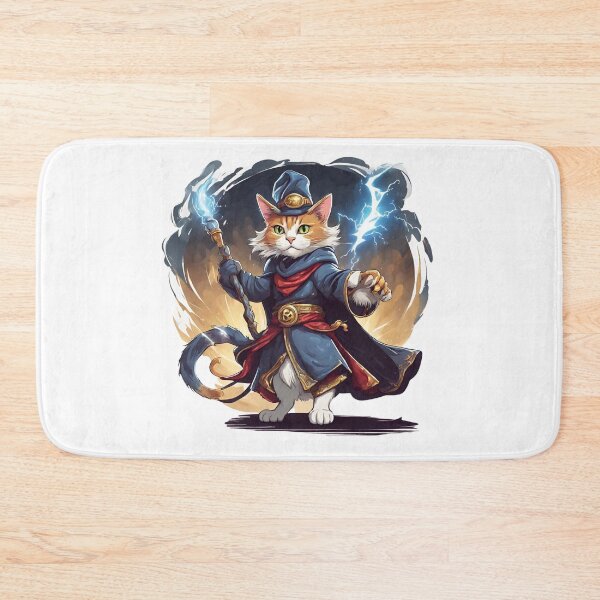 Item preview, Cat Mage with thunder powers designed and sold by Luokos.