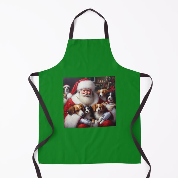 Item preview, Christmas Santa Claus with Dogs 2 designed and sold by CrankyOldDude.