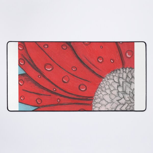 Item preview, Red flower with water drops designed and sold by Artbysarah23.
