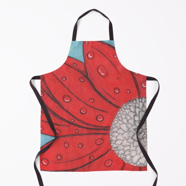 Item preview, Red flower with water drops designed and sold by Artbysarah23.