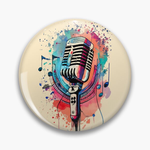 Item preview, "Microphone" in Wattercolor designed and sold by techcrewessenti.