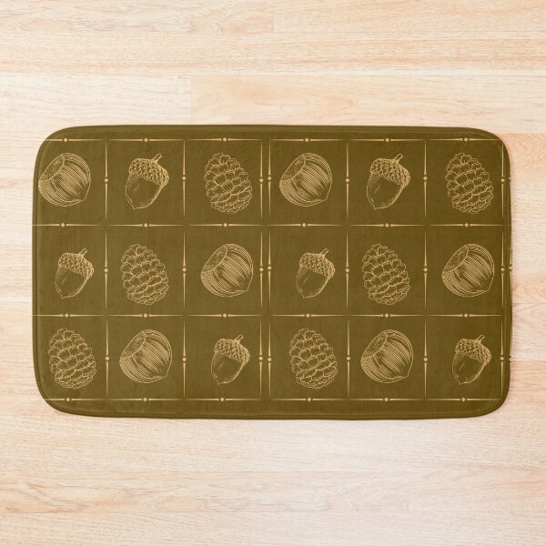Item preview, AUTUMN VINTAGE PATTERN, CHESTNUT, PINE CONES designed and sold by Meandmyshop.
