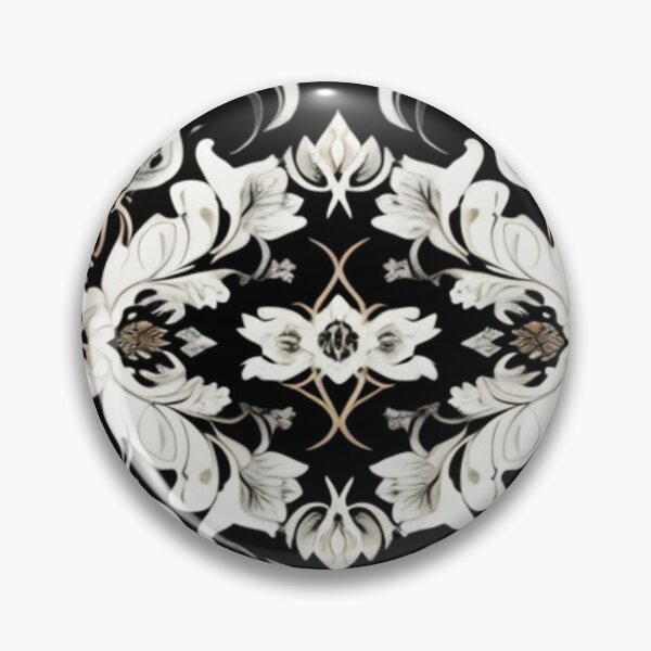 Item preview, Black and white floral  designed and sold by Roxburylane.