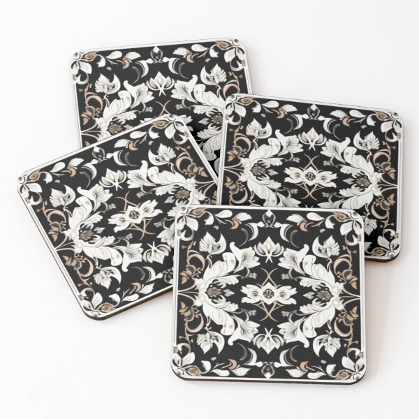 Item preview, Black and white floral  designed and sold by Roxburylane.