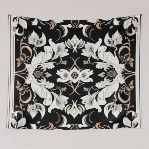 Item preview, Black and white floral  designed and sold by Roxburylane.