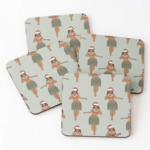Item preview, holiday hula dancers - sage designed and sold by littlearrow.