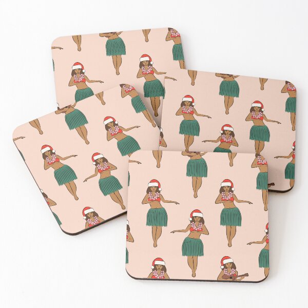 Item preview, holiday hula dancers - pink designed and sold by littlearrow.