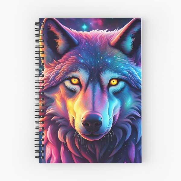 Item preview, Iridescent Cosmos: The Majestic Wolf designed and sold by javaoverride.