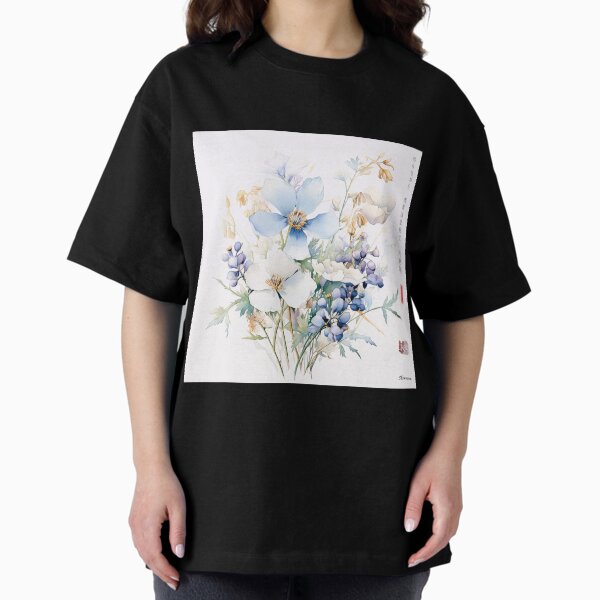 Item preview, Japanese, flowers, Sakura, Landscape, floral, Fog, foggy, Watercolor, haiku, zen, kawaii designed and sold by KsaveraArt.