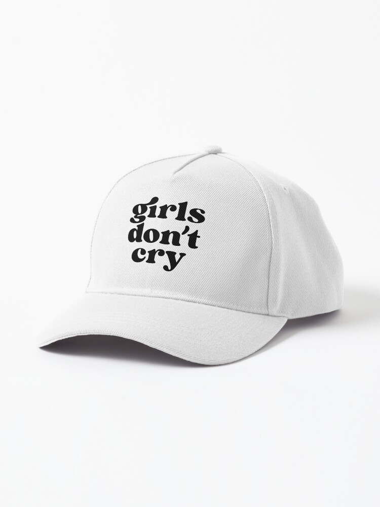 Girls Don't Cry キャップ But she cries キャップ ナイロン ブラック ガールズドント