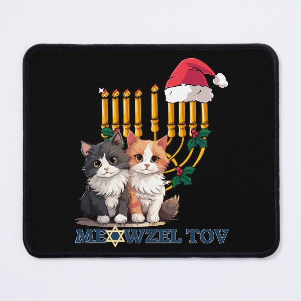 Item preview, Merry Chrismukkah, Happy Hanukkah , Mazel Tov, Meowzel Tov designed and sold by AwakenedSoul.