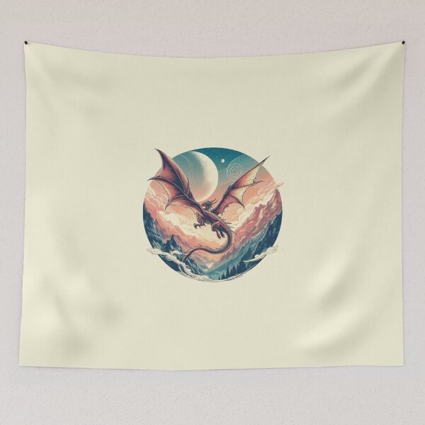 Item preview, Mountainous Dragon Flight Circle designed and sold by Doddlaix.