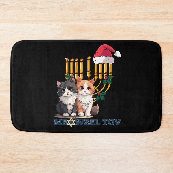 Item preview, Merry Chrismukkah,  Happy Hanukkah , Mazel Tov, Meowzel Tov designed and sold by AwakenedSoul.