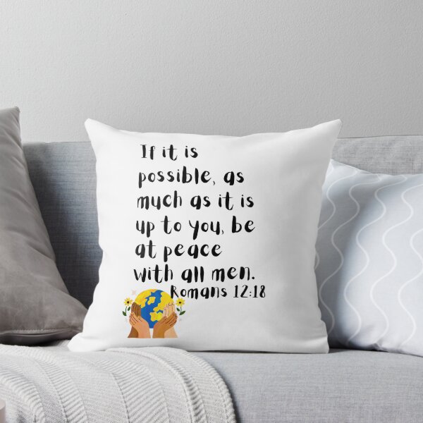 Item preview, Romans 12:18 Scripture Quote designed and sold by DeeFran Designs.