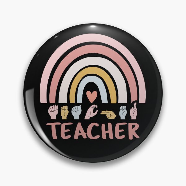Item preview, ASL Teacher III - Boho Rainbow designed and sold by Lemon Pepper.