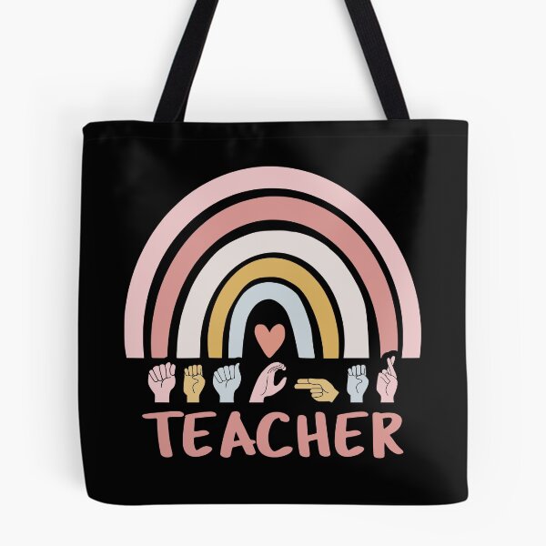Item preview, ASL Teacher III - Boho Rainbow designed and sold by Lemon Pepper.