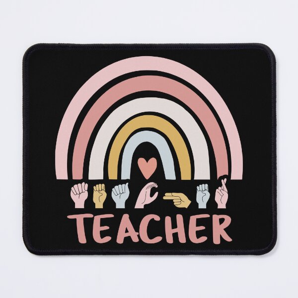Item preview, ASL Teacher III - Boho Rainbow designed and sold by Lemon Pepper.