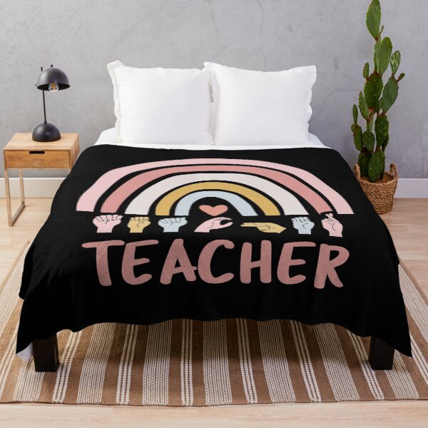 Item preview, ASL Teacher III - Boho Rainbow designed and sold by Lemon Pepper.