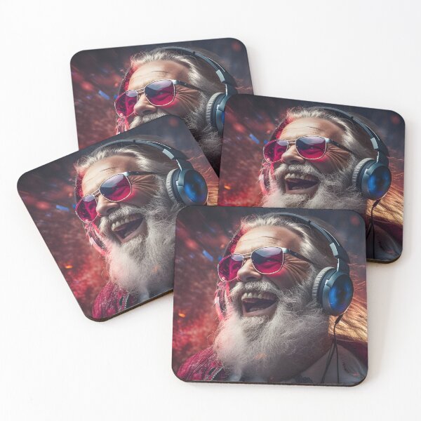 Item preview, Old Man with Gray Beard and Headphones designed and sold by soulofalion.
