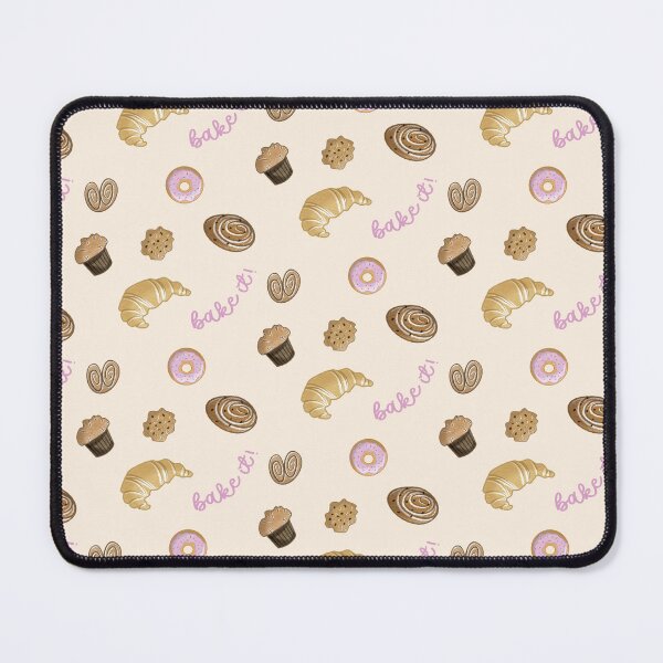 Item preview, Bakery Goods Pattern over Beige Background designed and sold by Scrabbly Doodles.