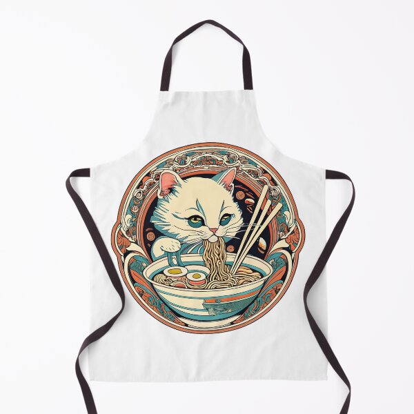 Item preview, Cat enjoying ramen designed and sold by shaiyakeisky.