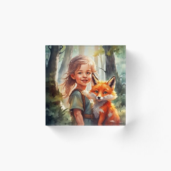 Item preview, Little Girl And Fox designed and sold by Gabriela McDaniel.