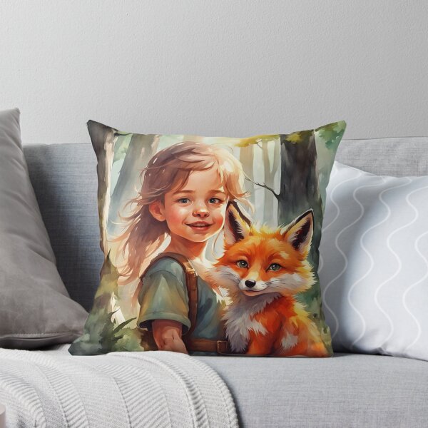 Item preview, Niña y zorro designed and sold by Gabriela McDaniel.