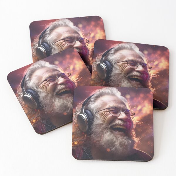 Item preview, Old Man with Gray Beard and Headphones designed and sold by soulofalion.