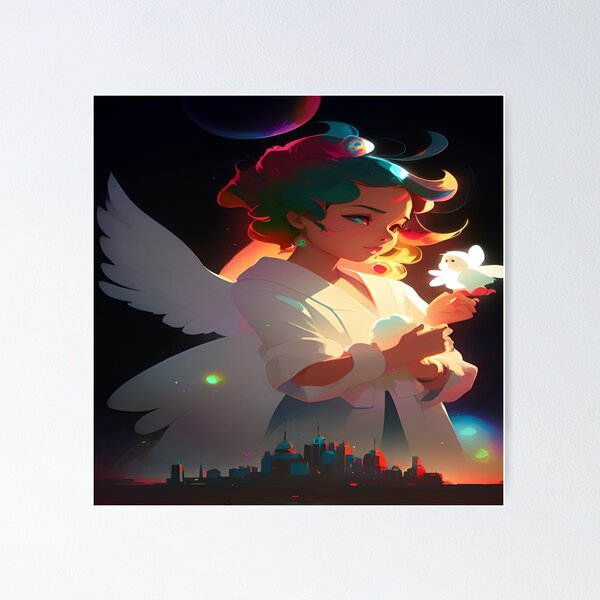 Item preview, A Angel and City designed and sold by DreamistStore.