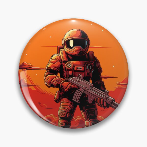 Item preview, Mars Man holding a gun designed and sold by ArbnorDesign.